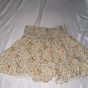 Floral Yellow Skirt